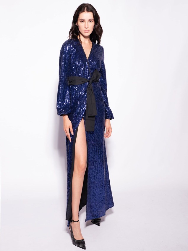 Vestido Comprido em Lantejoulas