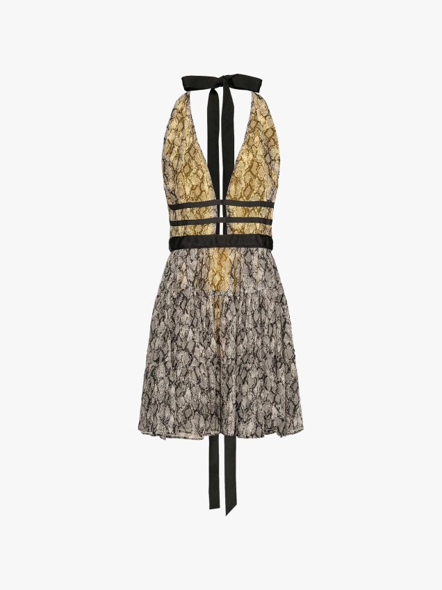 Vestido cerimónia com Padrão