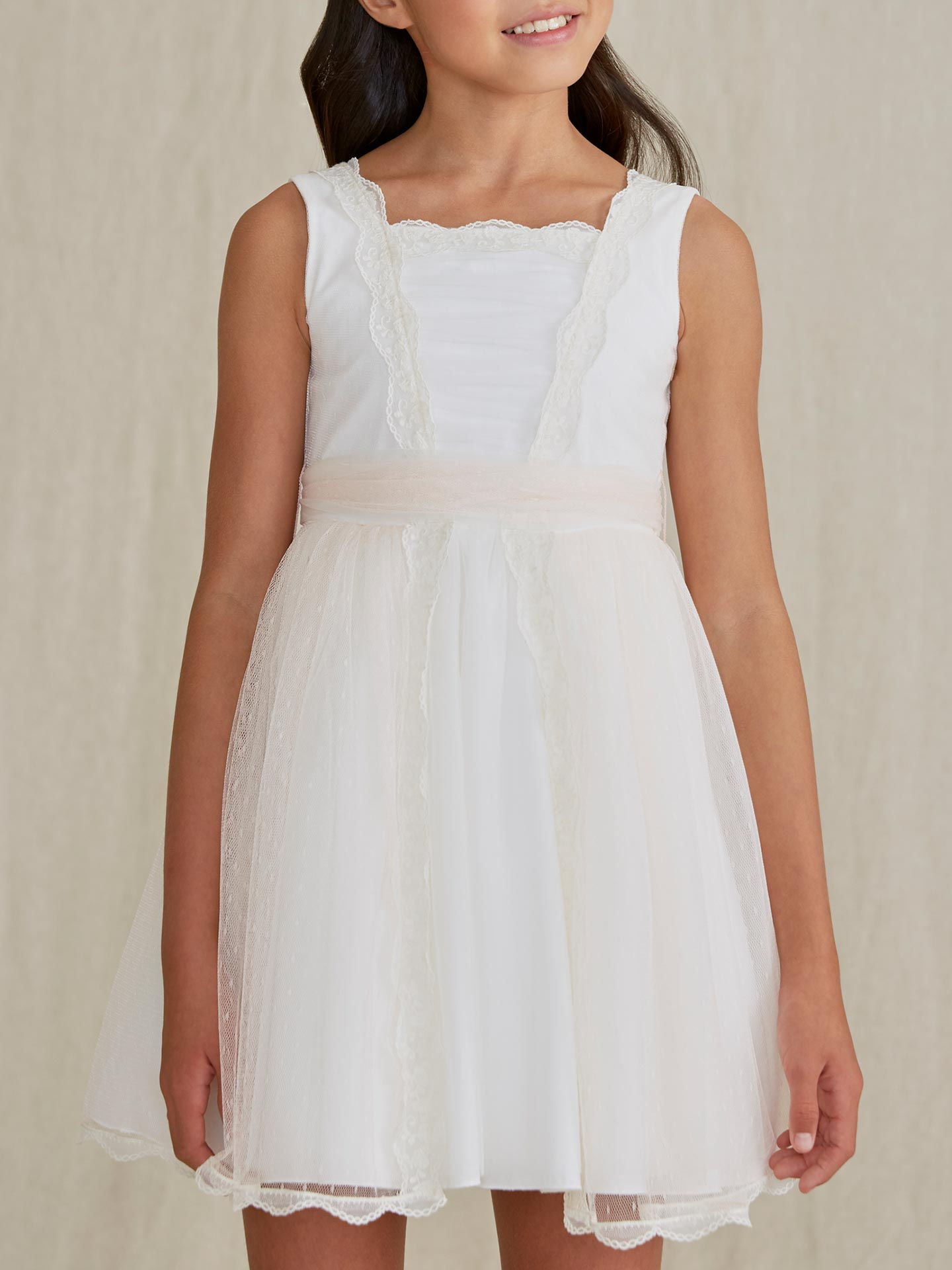 Vestido de Cerim�nia em Tule Bordado