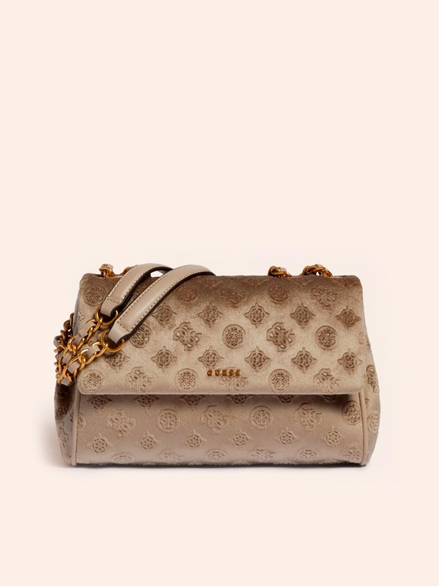 Mala de Ombro de Veludo Kiwi