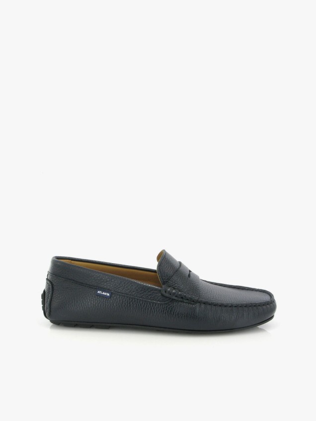 City Loafers em Pele Granulada