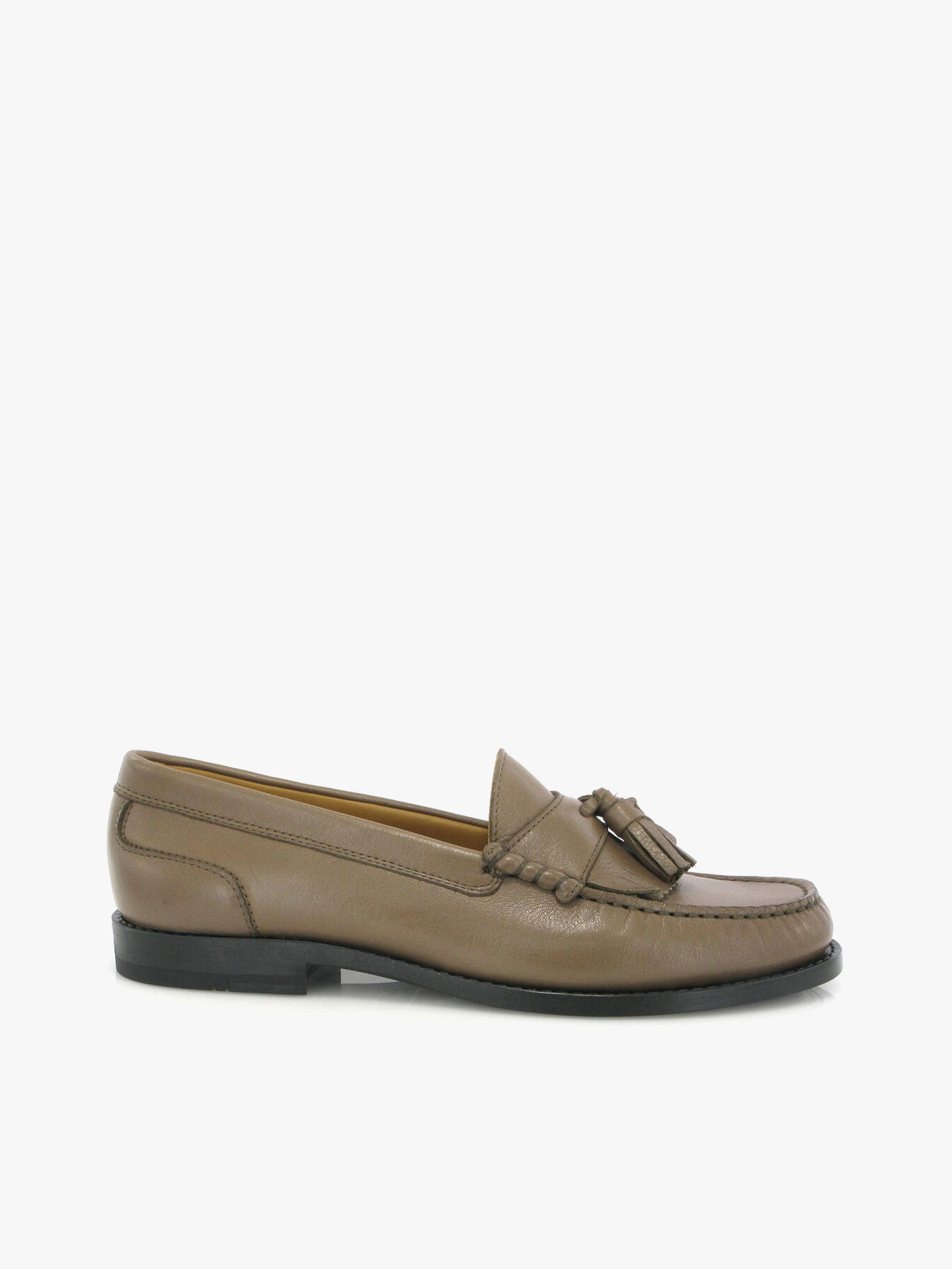 Loafers Sarah em Pele Com Borlas
