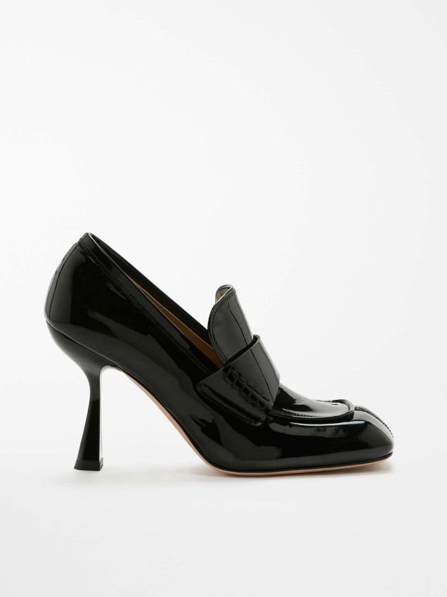 Mocassins de Pele com Salto