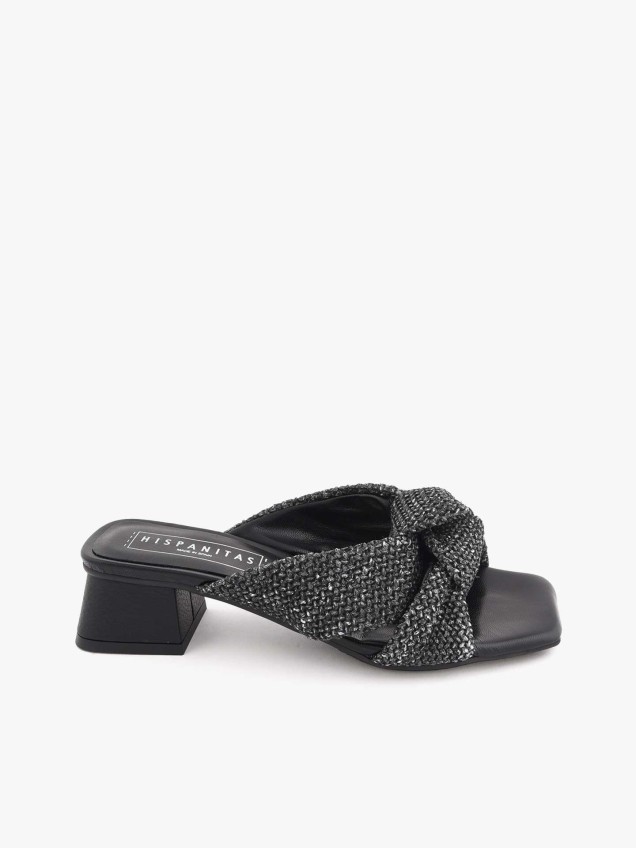 Sandálias Slip-on com Salto