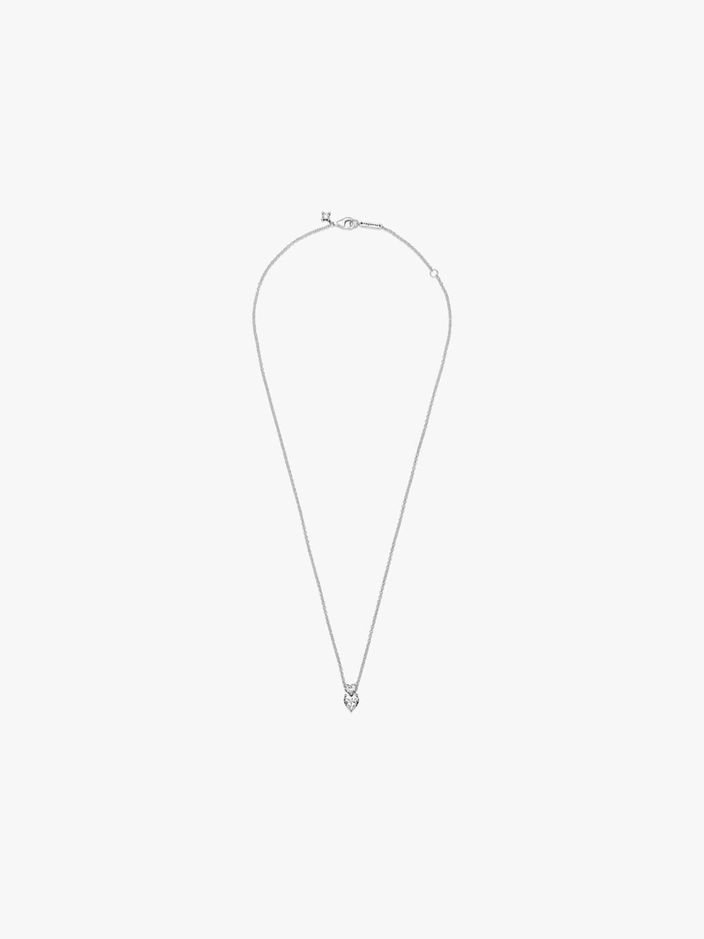 Colar Pendente Double Heart Sparkling