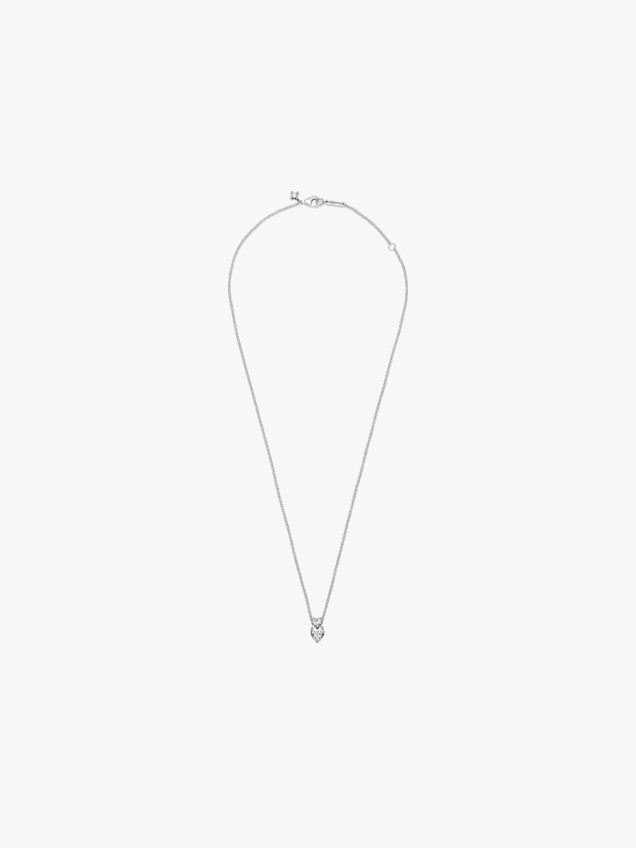 Colar Pendente Double Heart Sparkling