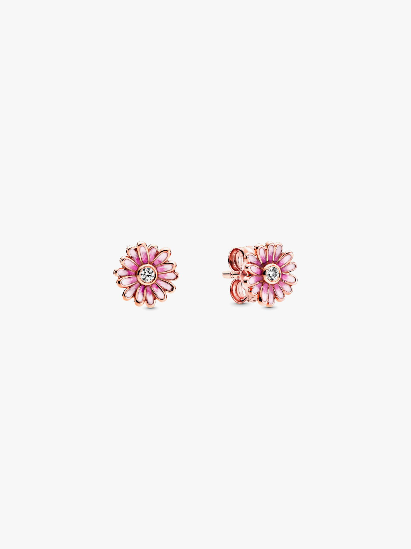 Brincos Espig�o Margarida Rosa