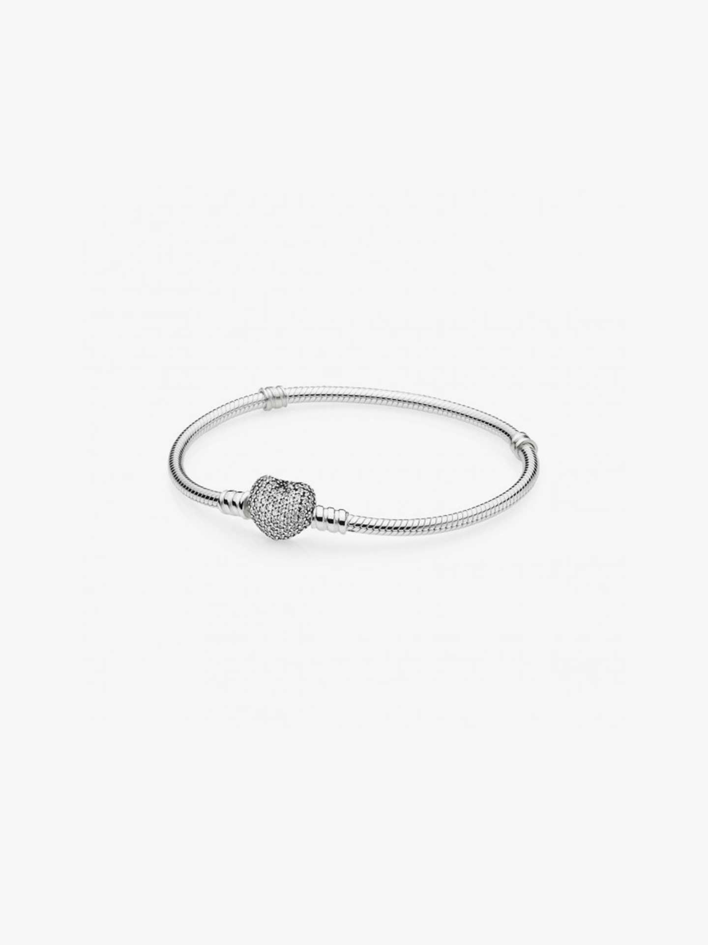 Pulseira com Fecho Cora��o Pav�