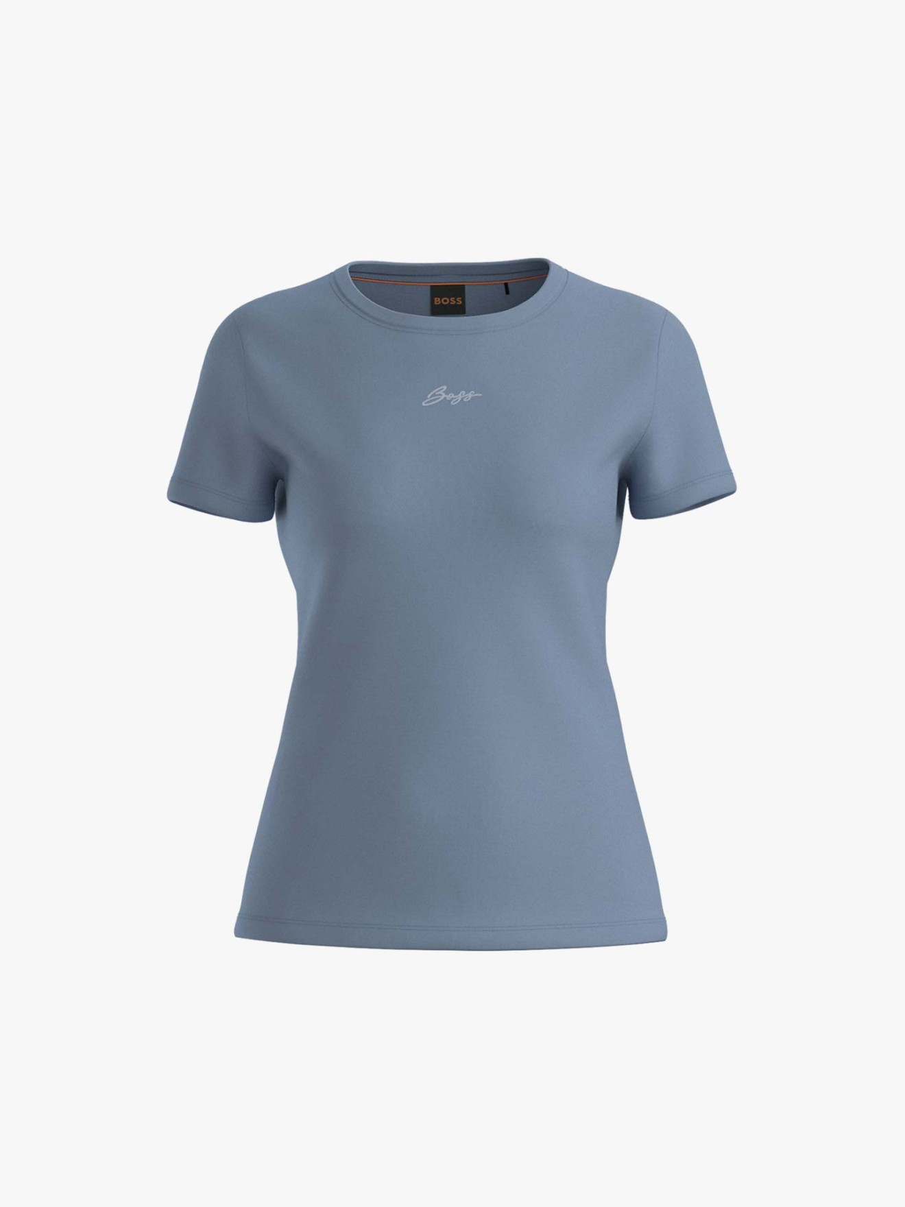 T-shirt Slim Fit com Log�tipo Bordado