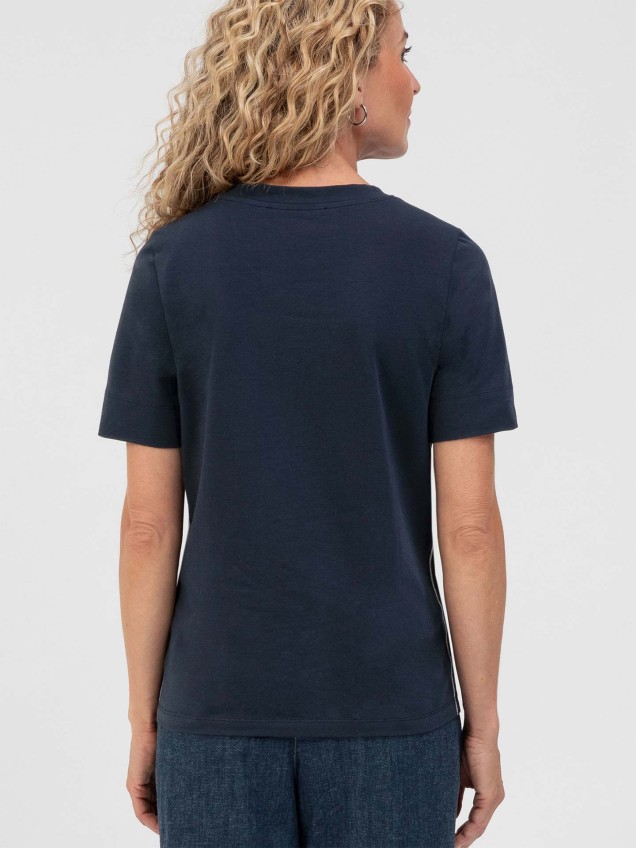 T-shirt com Bordado Floral Dinia