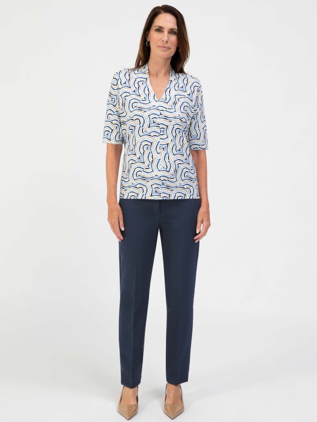 Blusa com Padrão Kayla