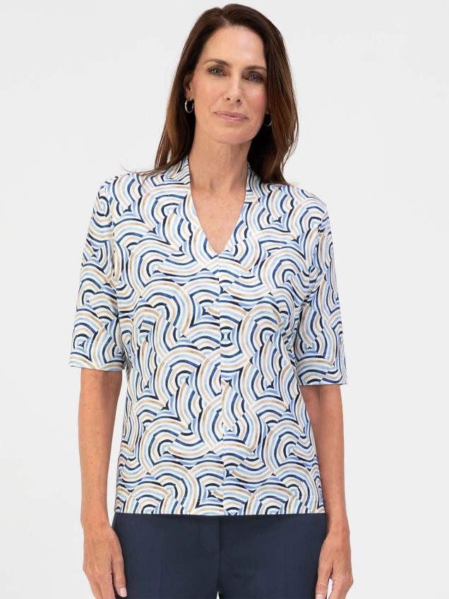 Blusa com Padrão Kayla