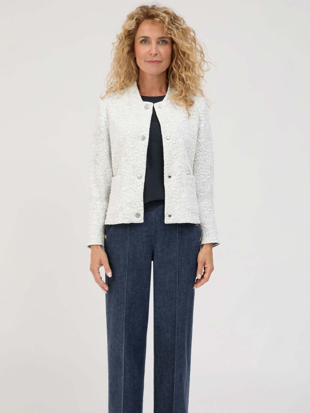 Casaco em Malha Jacquard Kathi