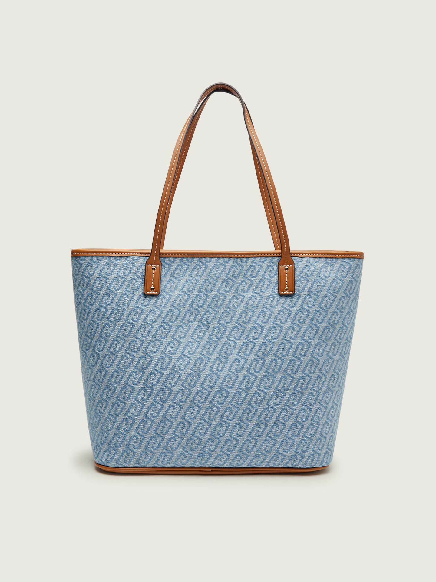 Tote Bag com Padrão Monograma