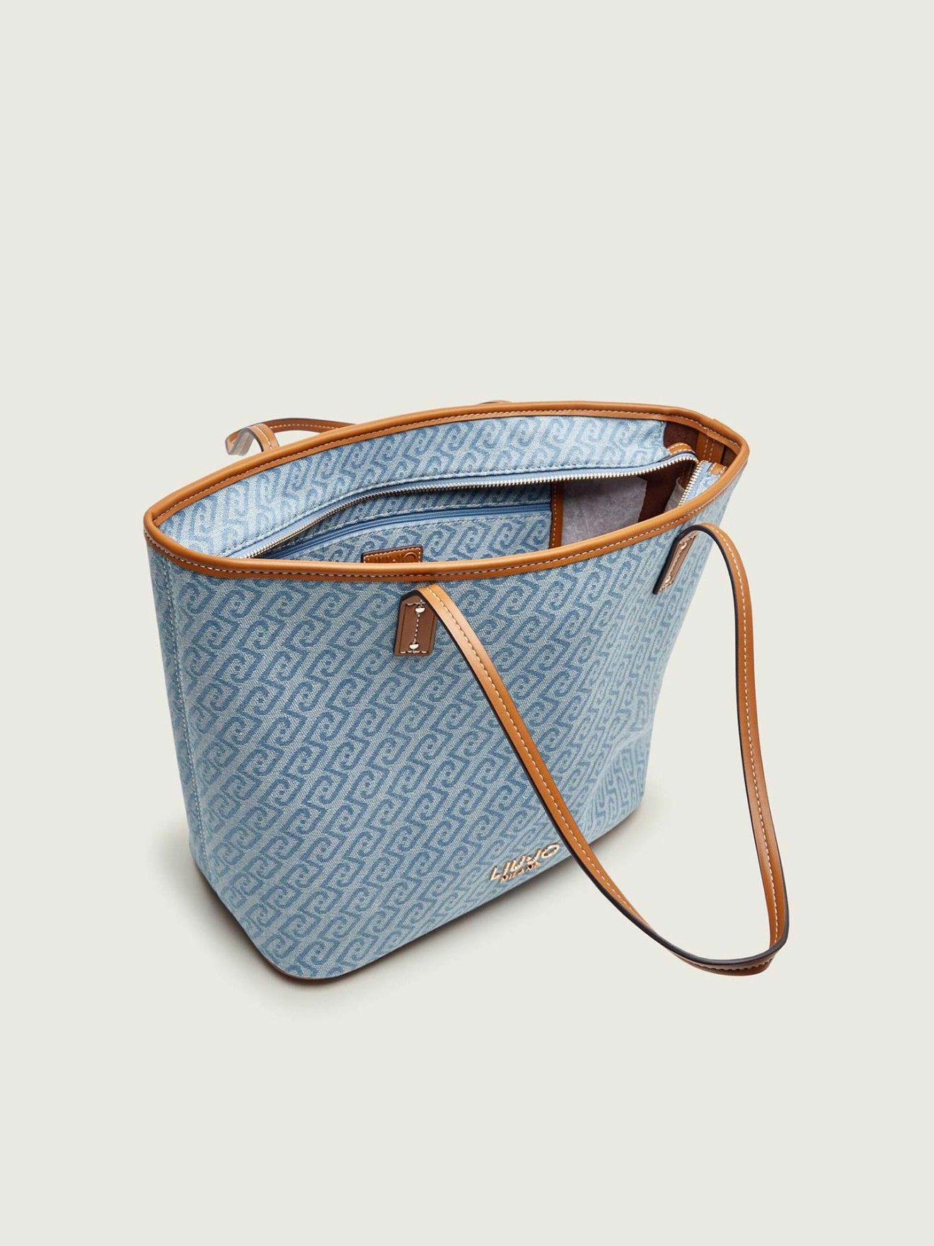 Tote Bag com Padr�o Monograma