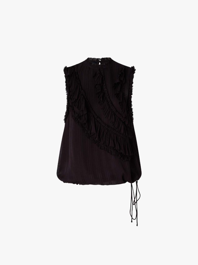 Top Sem Mangas com Folhos