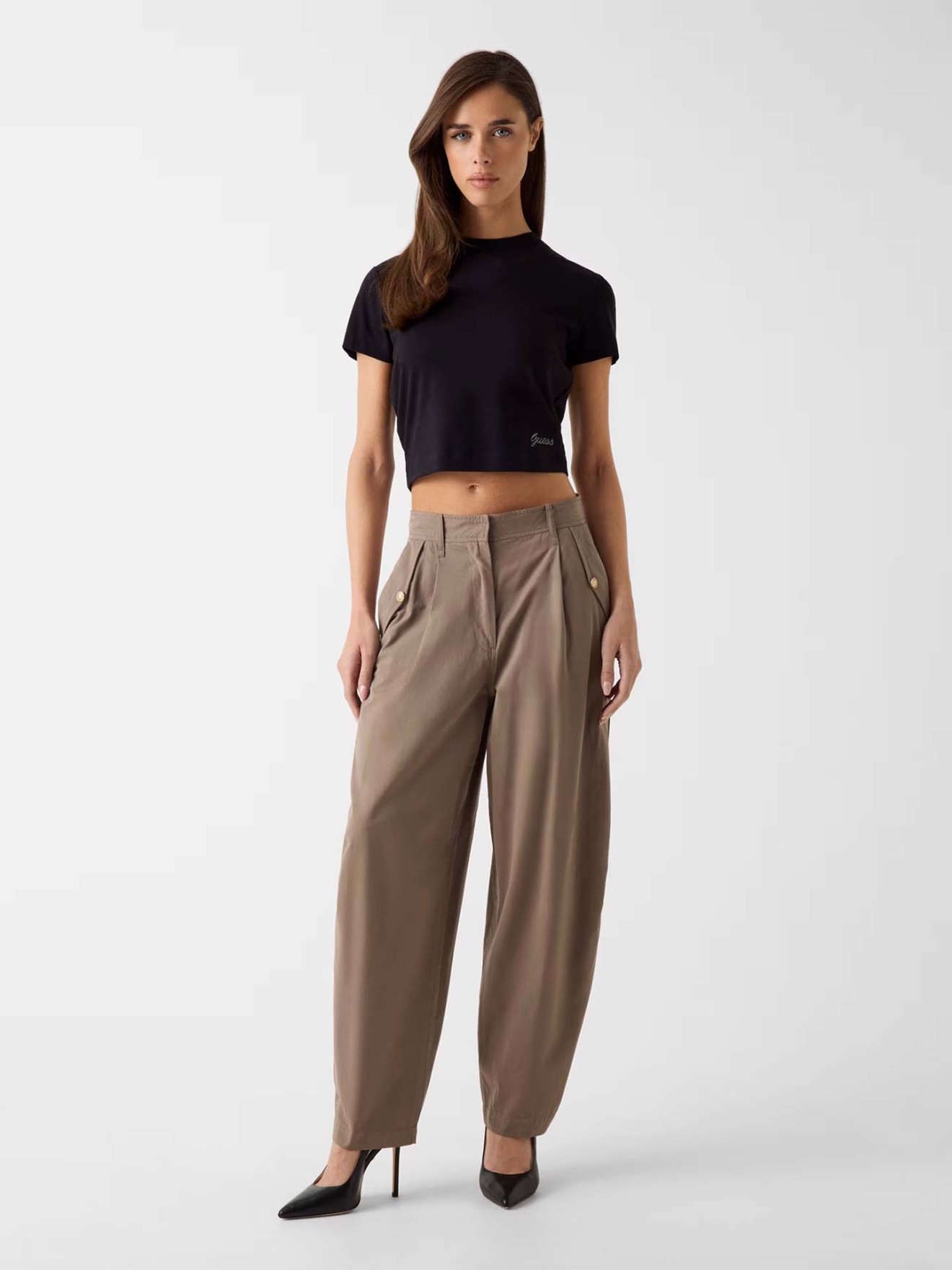 Cal�as Baggy de Cintura Subida Denise