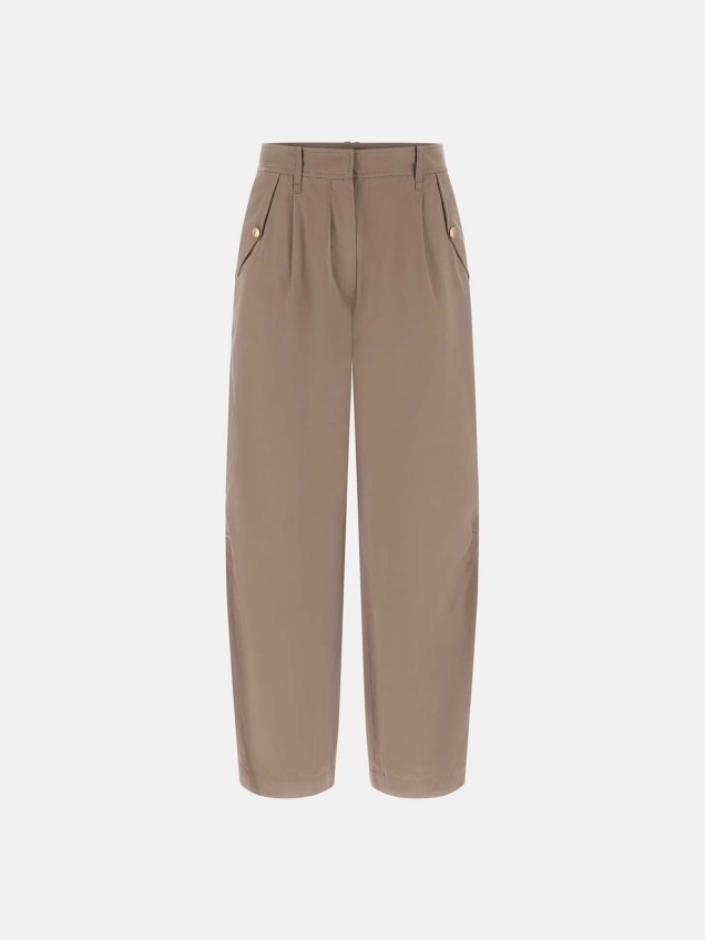 Calças Baggy de Cintura Subida Denise