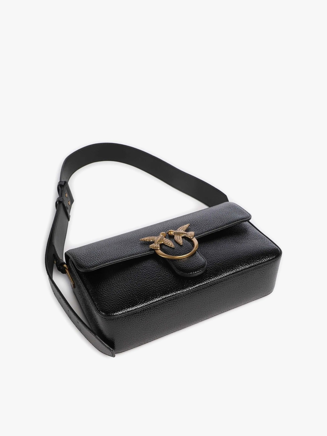 Mala de Ombro Love One Slouchy em Pele Granulada