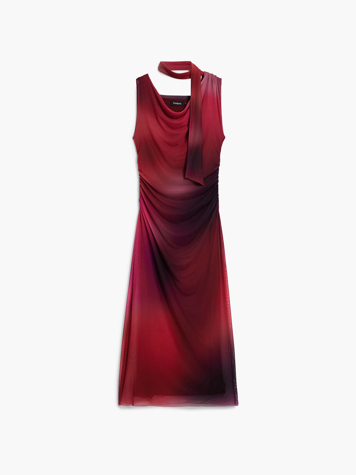 Vestido Midi Assimétrico Drapeado