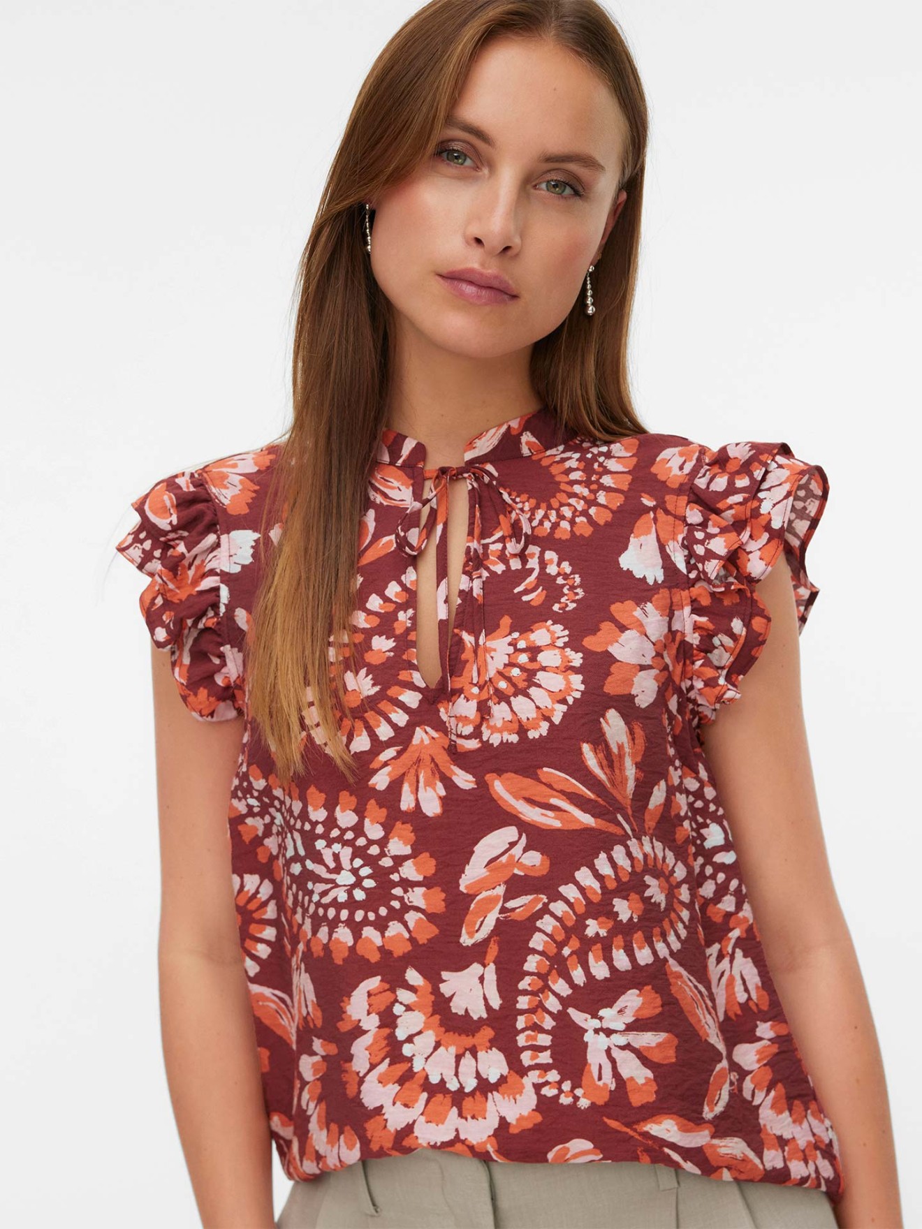 Blusa com Folhos