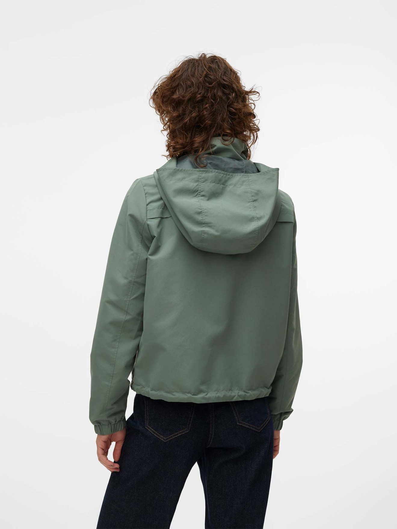 Parka Curta com Capuz