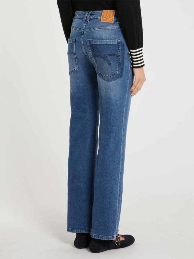 Calças de Ganga Flared MLSFCROP