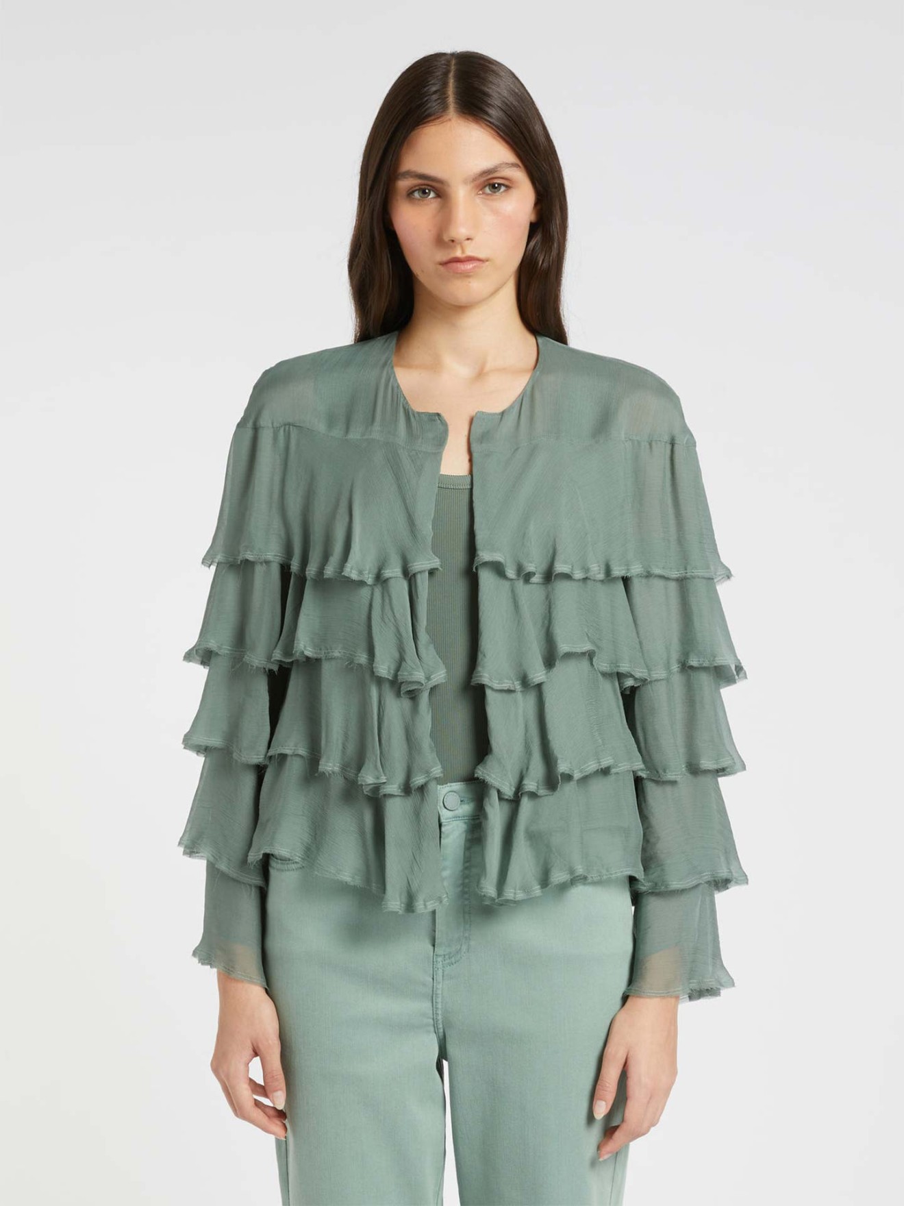 Casaco com Folhos MLMFAREA