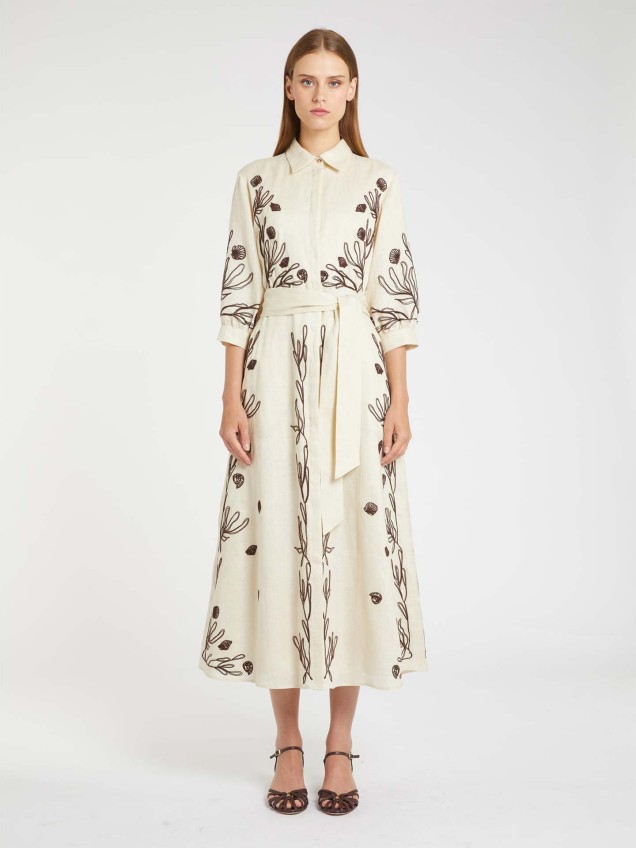 Vestido Midi de Linho MLLBANDA
