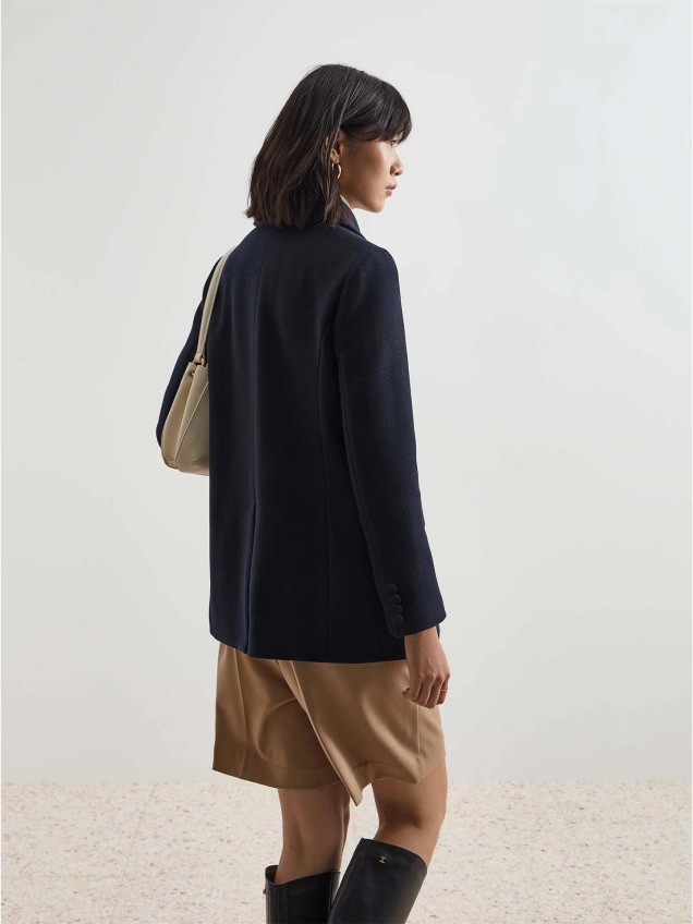 Casaco Caban de Lã em Trespasse