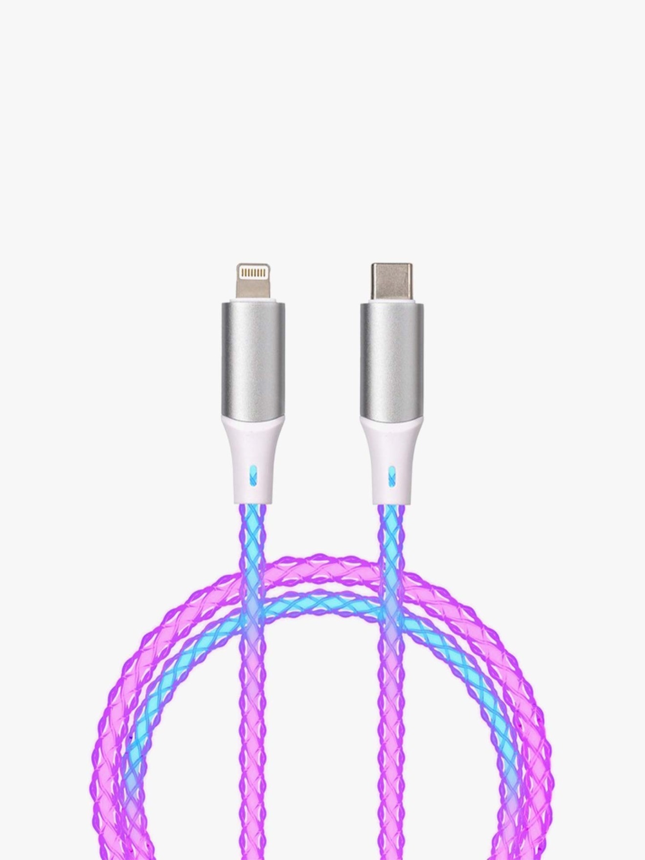 Cabo Iluminado USB-C para Lightning 1M