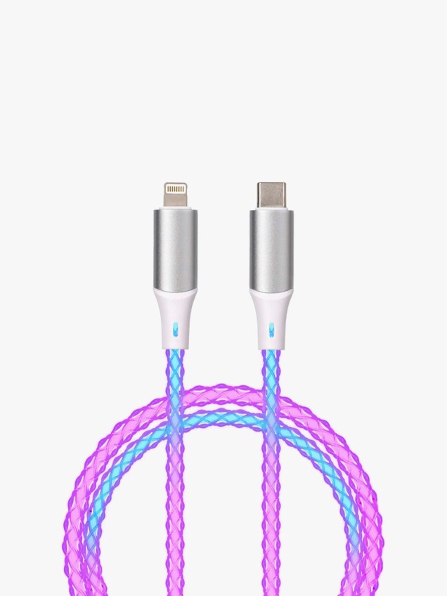 Cabo Iluminado USB-C para Lightning 1M