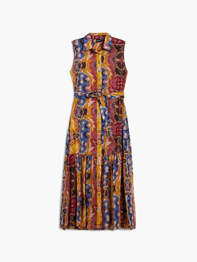 Vestido Camiseiro com Padrão