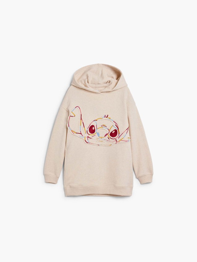 Vestido Sweat com Capuz Stitch