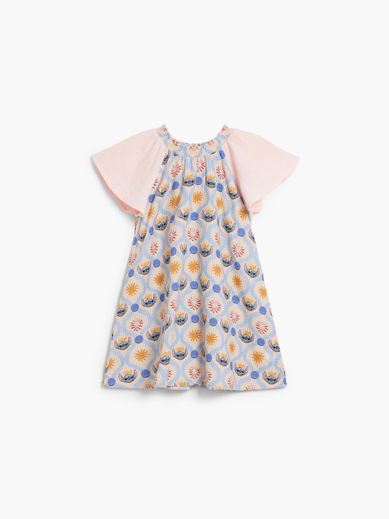 Vestido de Manga Curta Stitch