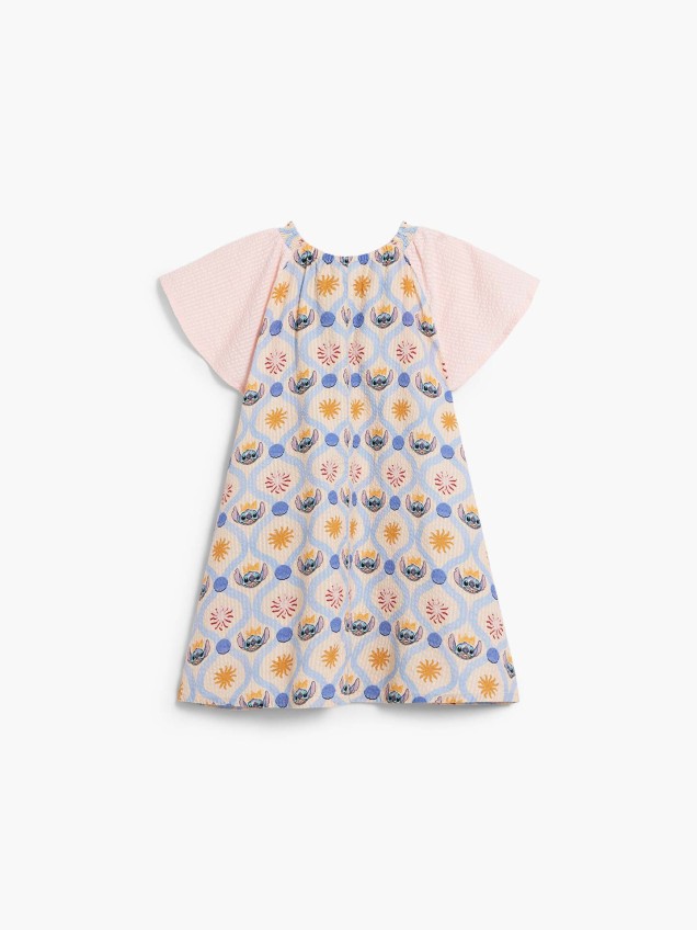 Vestido de Manga Curta Stitch