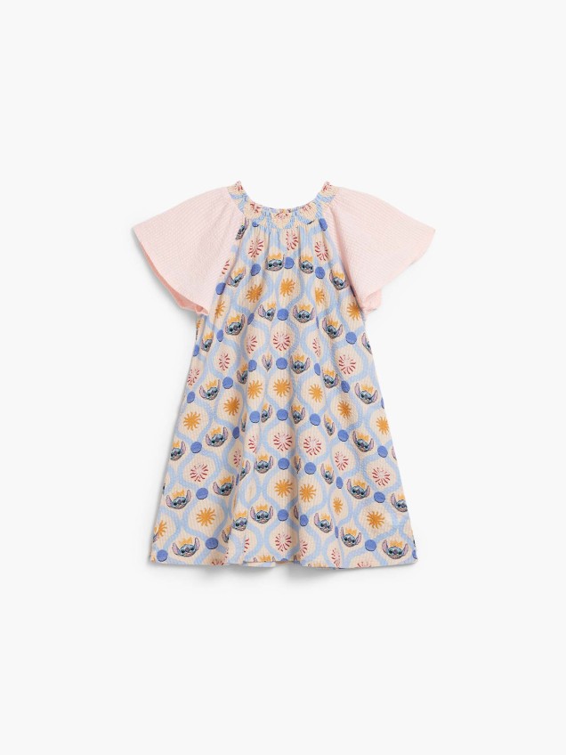 Vestido de Manga Curta Stitch