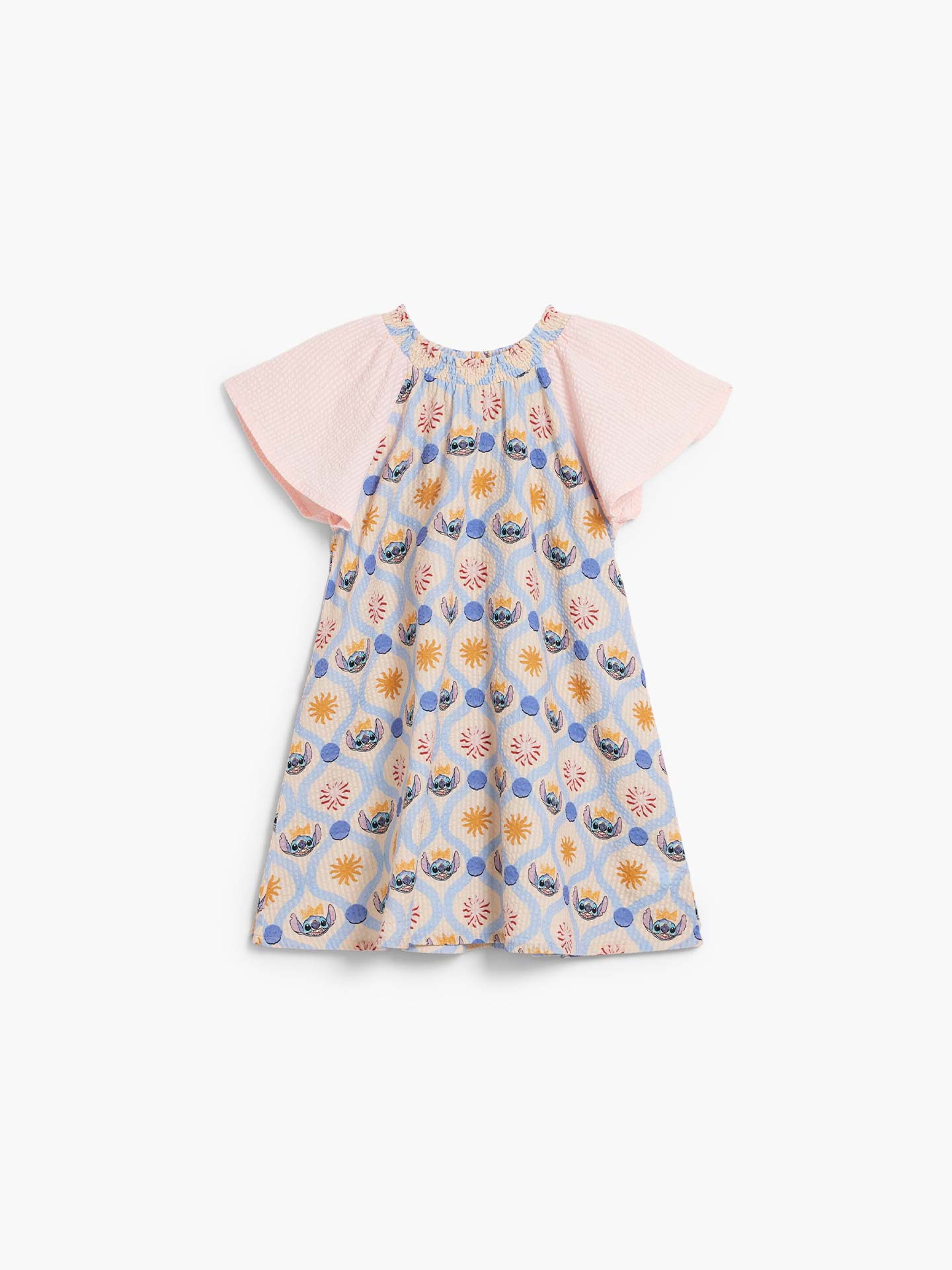 Vestido de Manga Curta Stitch