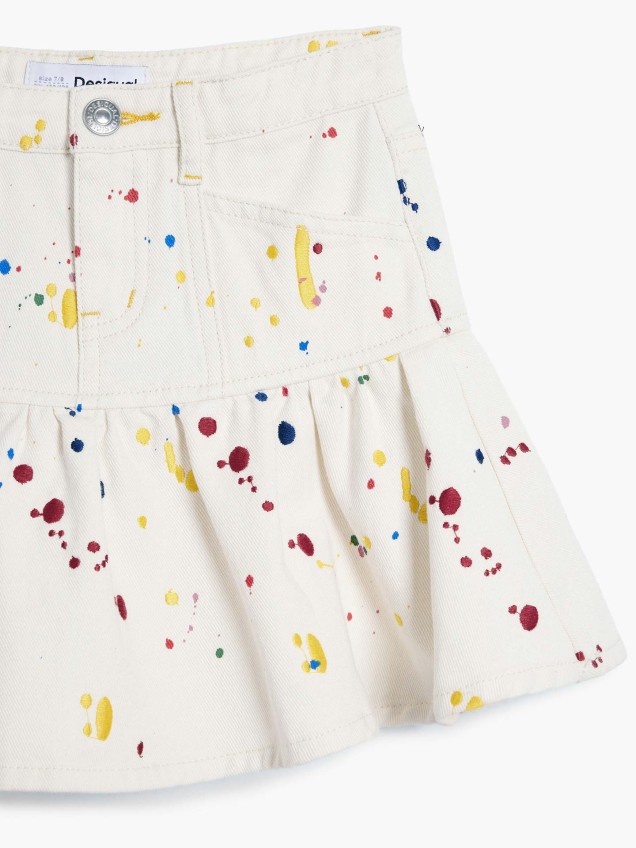Saia Curta com Estampado