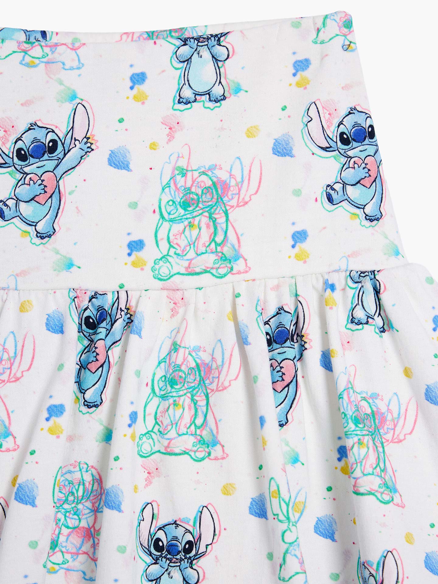 Saia Curta com Estampado Stitch