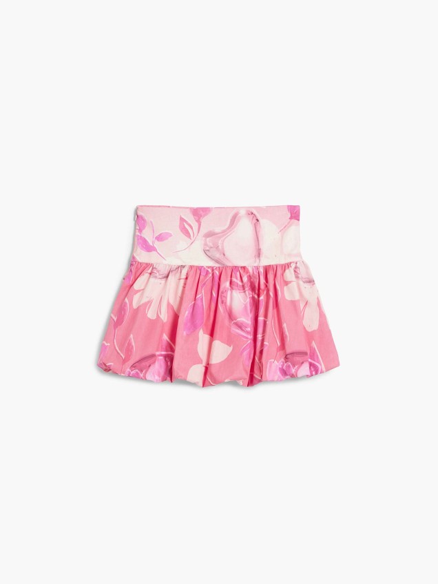 Saia Curta com Estampado Floral
