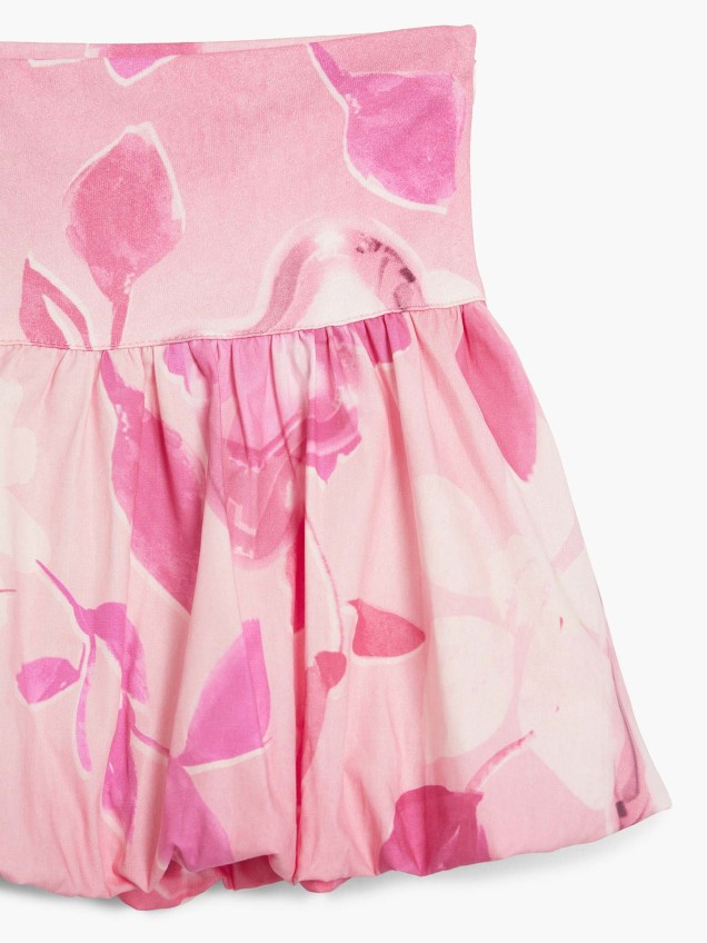 Saia Curta com Estampado Floral