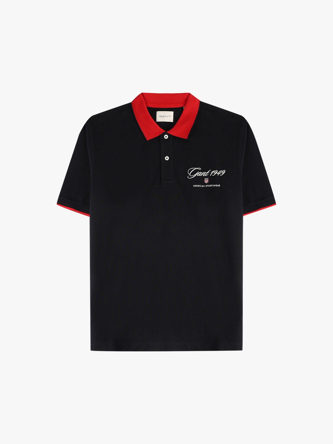 Polo de Manga Curta com Logo Bordado