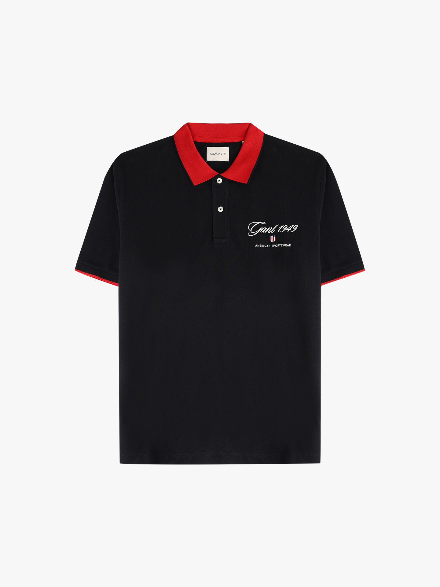 Polo de Manga Curta com Logo Bordado