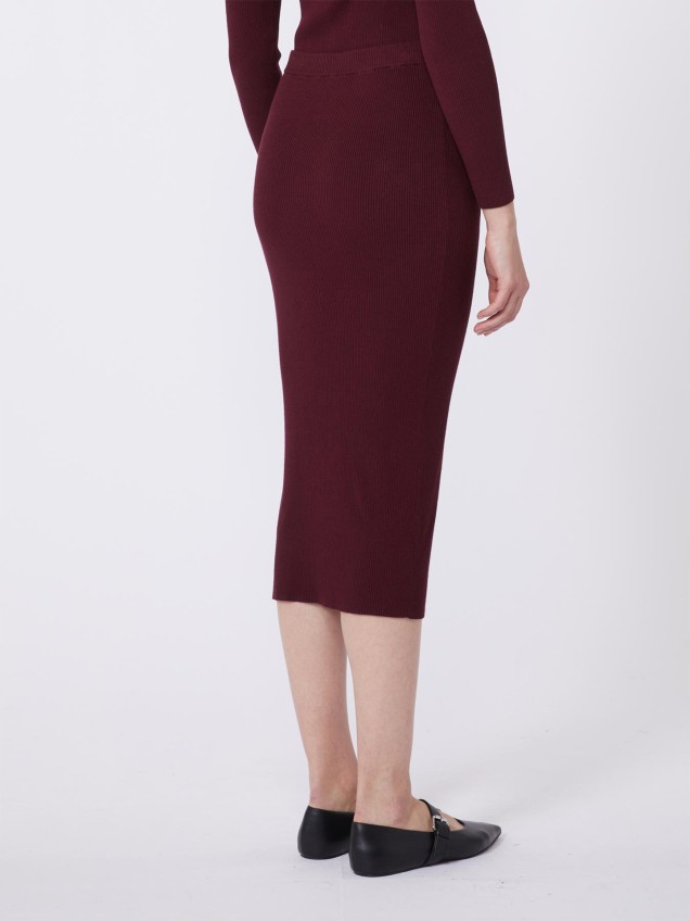 Saia Lápis Midi em Malha WKDPINZA