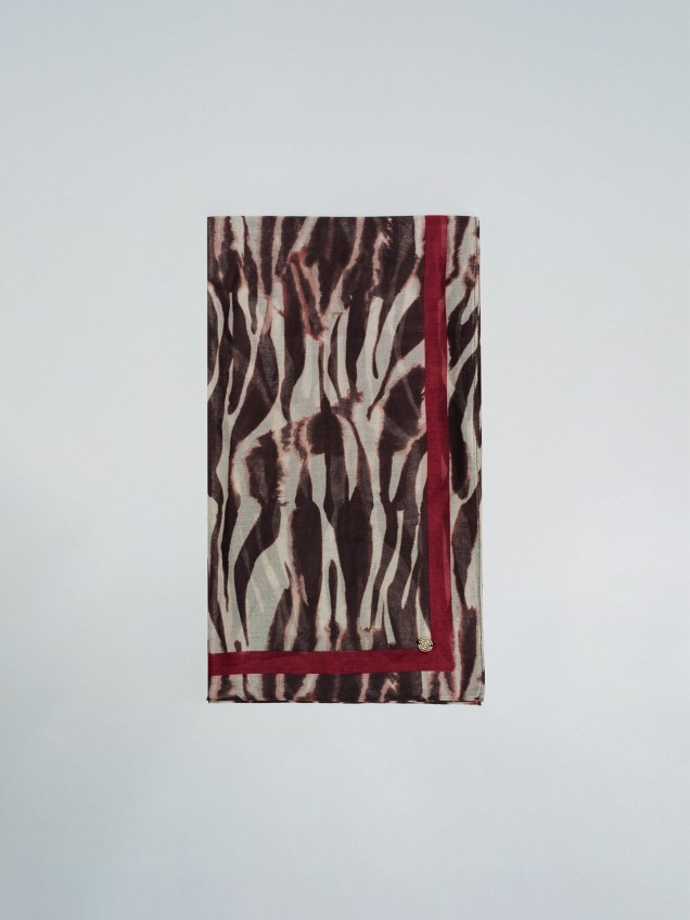 �charpe Salsa com Padr�o Animal