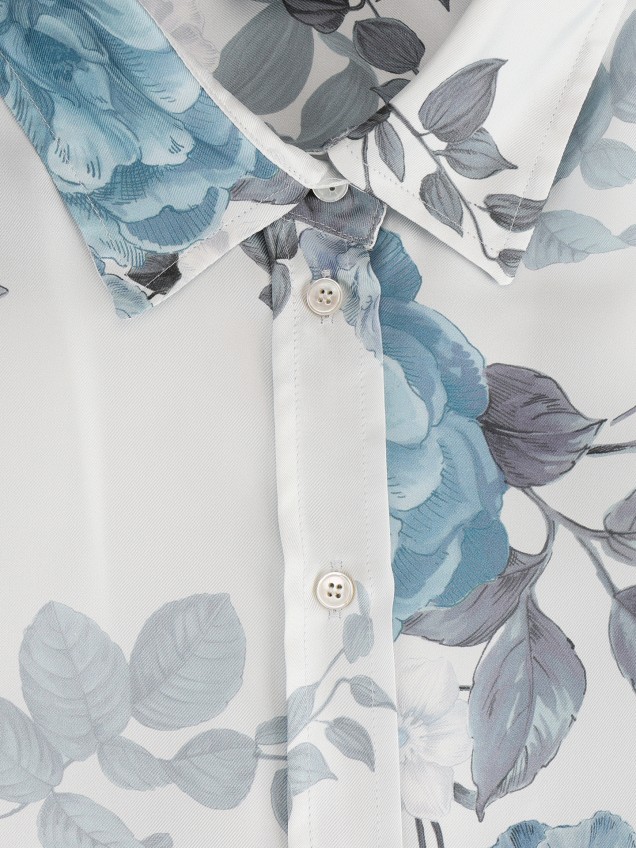 Camisa em Twill de Seda MLLSALVE