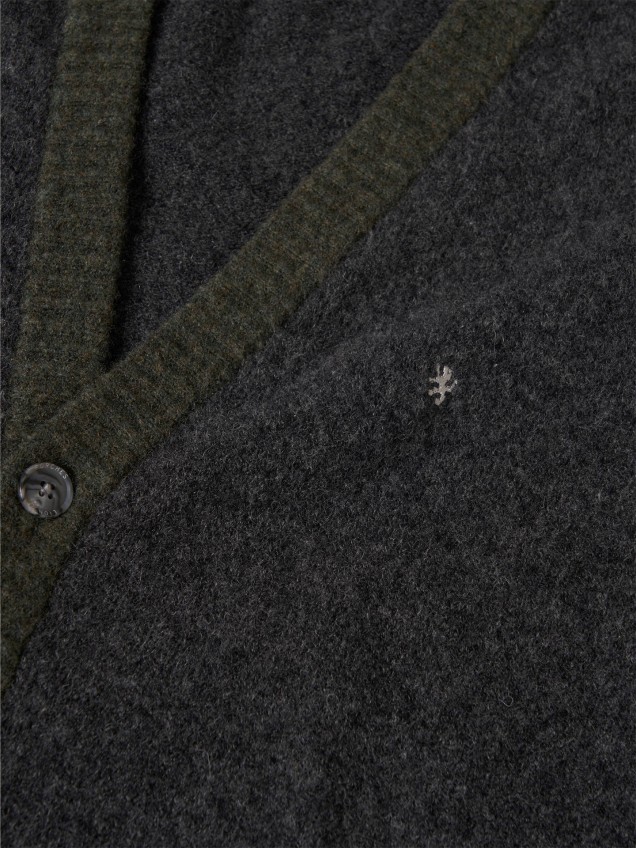 Casaco de Malha com Decote em V