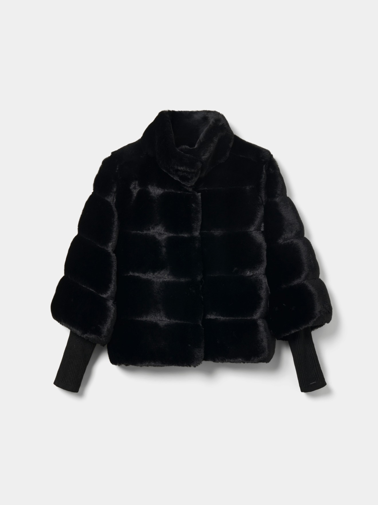 Casaco Curto de Pelo Sintético