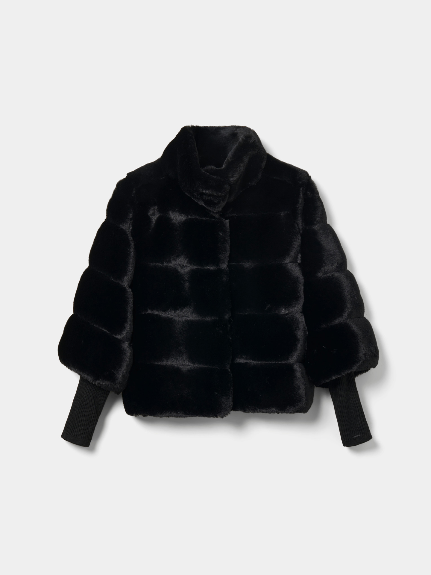 Casaco Curto de Pelo Sintético